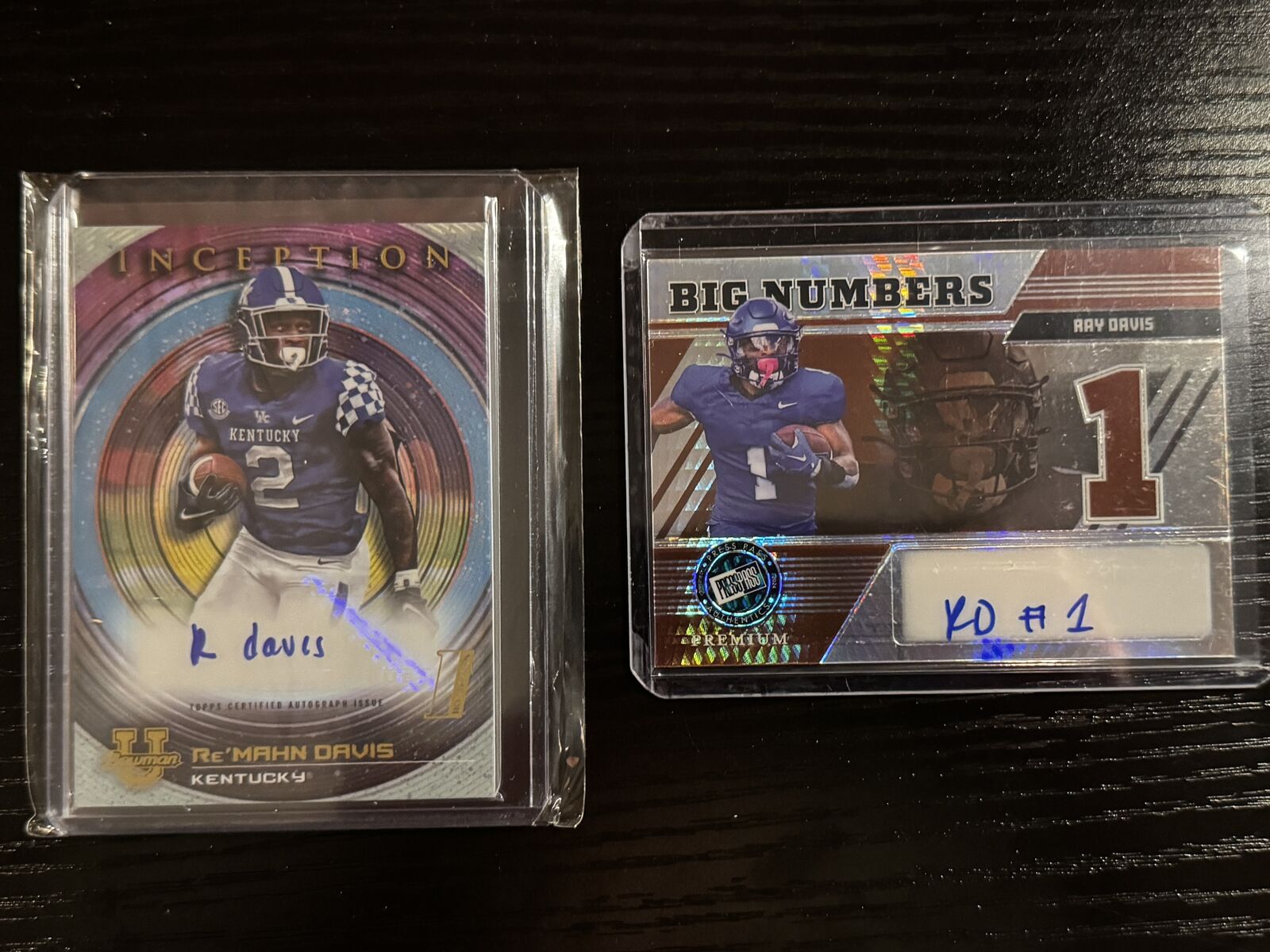 Buffalo Bills Ray Davis Autographed Cards