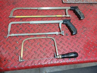 Three hand saws