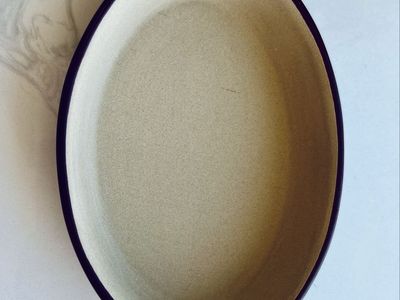 Pampered chef oval stoneware NEW