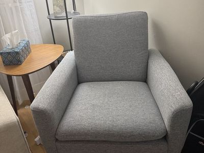 Cute, Gray Accent Chair