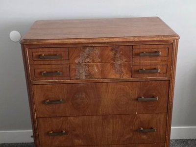 Vintage Wooden Dresser with Multiple Drawers - Original Condition, built between 1920-40