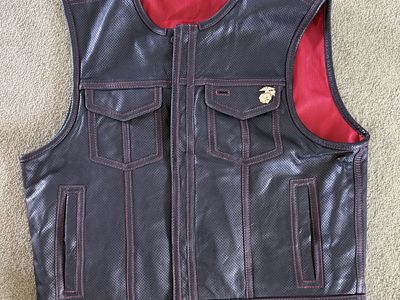 First MFG leather vest