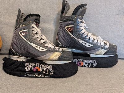 CCM U+ Crazy Light Ice Hockey Skates Size 8.5 US Men's - Used Condition