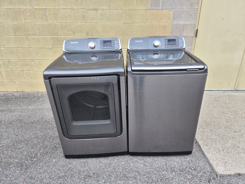 SAMSUNG  SET WASHER AND  ELECTRIC DRYER FREE  DELI