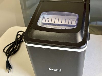 Avanti Countertop Ice Maker - Compact & Portable, Black Finish, Large/Small Ice