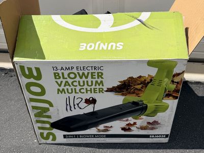 Sun Joe SBJ603E 13-Amp Electric Blower Vacuum Mulcher with Box