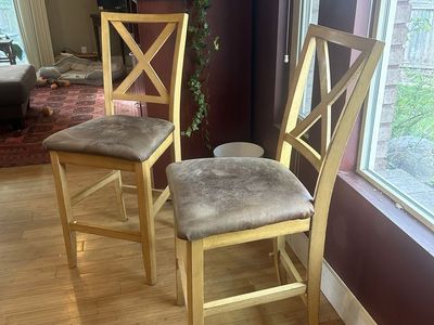 2 high top or bar height chairs