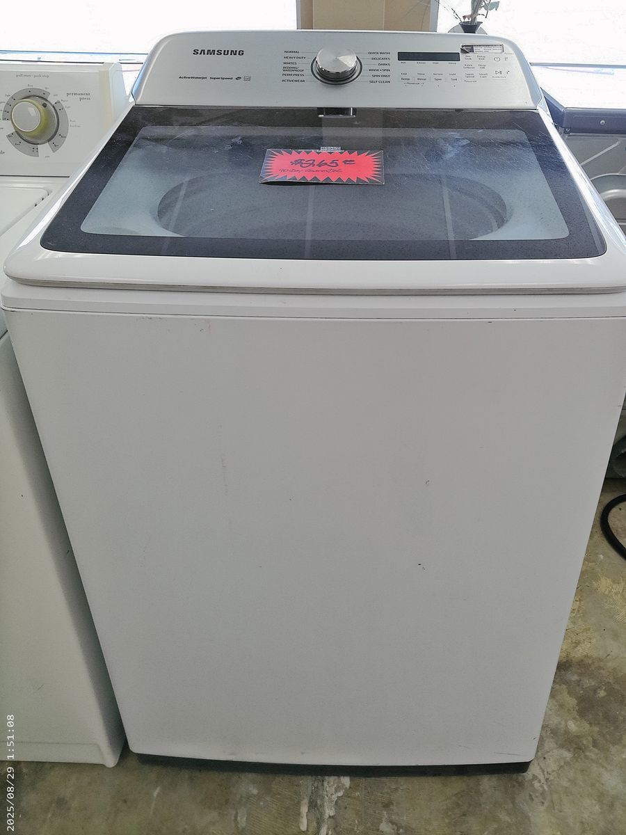 White Samsung Top load Washer~Works Great~90 Day Guarantee