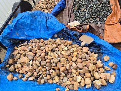 landscaping rocks. sale pending