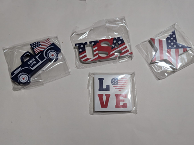 Patriotic Tier Tray Decorations