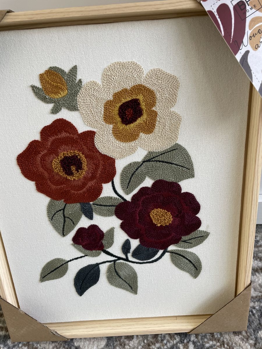 New home Textile Embroidery Woven Wall Art 12x15