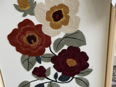 New home Textile Embroidery Woven Wall Art 12x15