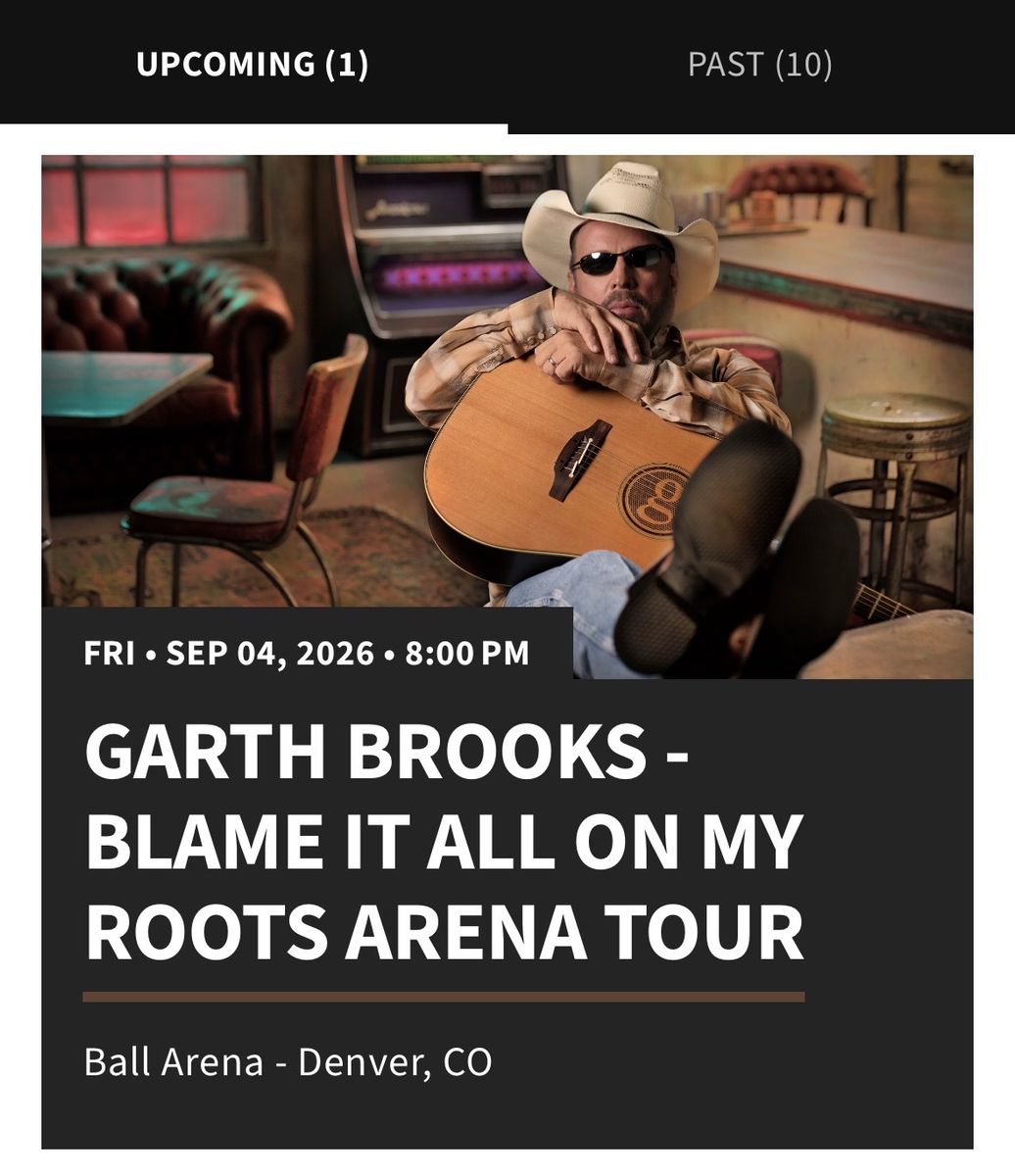 6 Tickets to Garth Brooks in Denver!