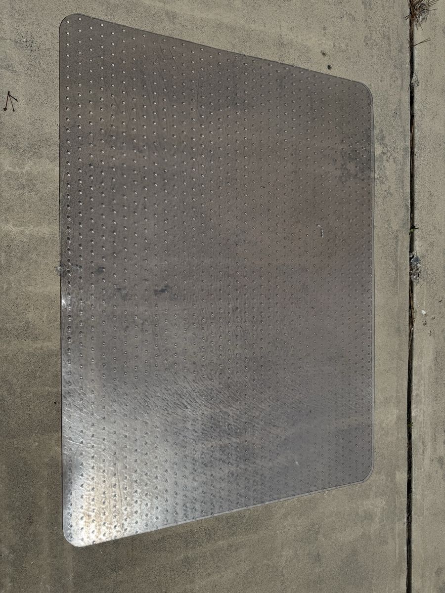 FREE 3 ft x 4ft plastic chair mat