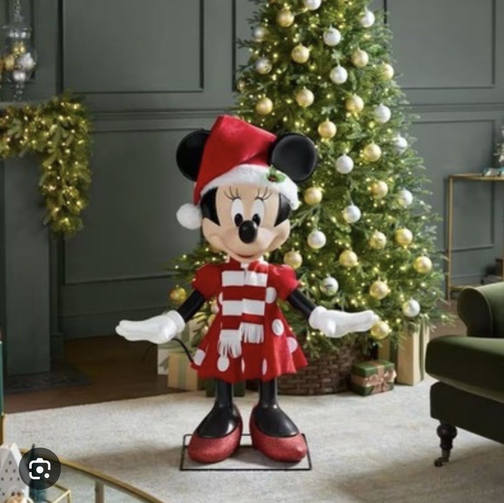 Minnie & Mickey Mouse Christmas 4ft Animatronic