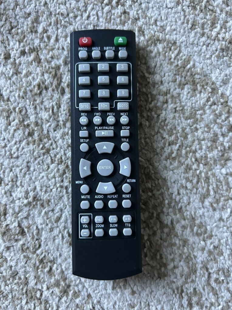 Onn DVD Player Remote Control XL 6046