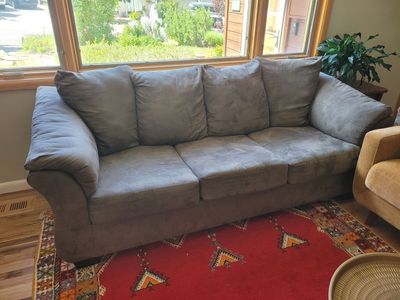 RC Willey 87" Gray Sofa Great Deal on a Nice Couch