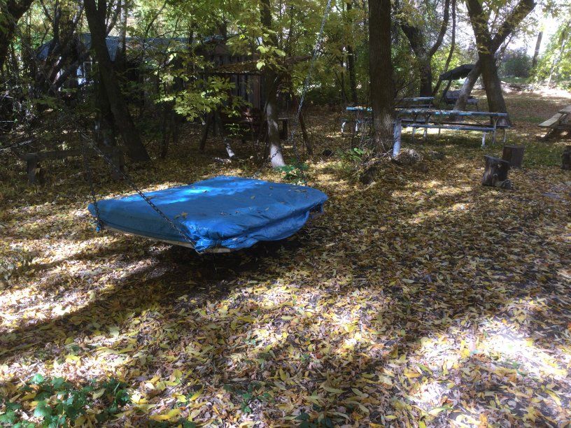 metal bed swing