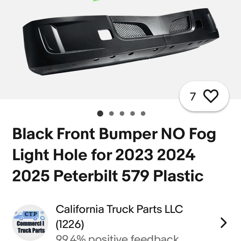 2024 Peterbilt 579 Front Bumper