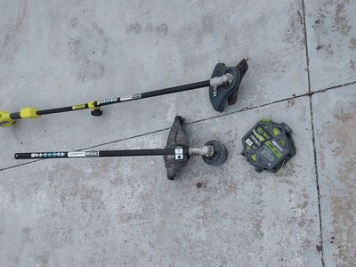 40v Ryobi weed wacker and cutter