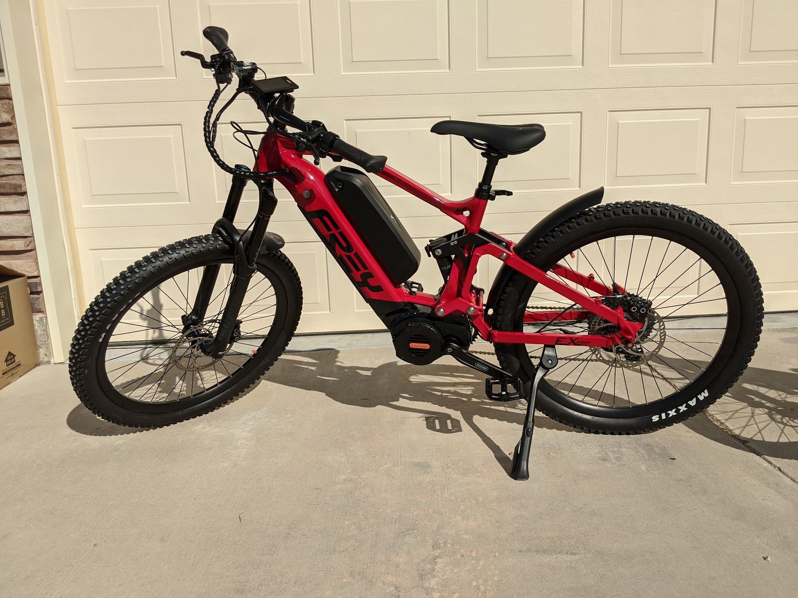 Frey EX Advanced Electric Mountain Bike – Bafang 1000W, Dual Battery, RockShox Suspension
