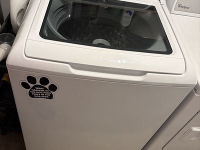 GE Generalelectric Top Load Washing Machine White Used / whirlpool dryer gas used
