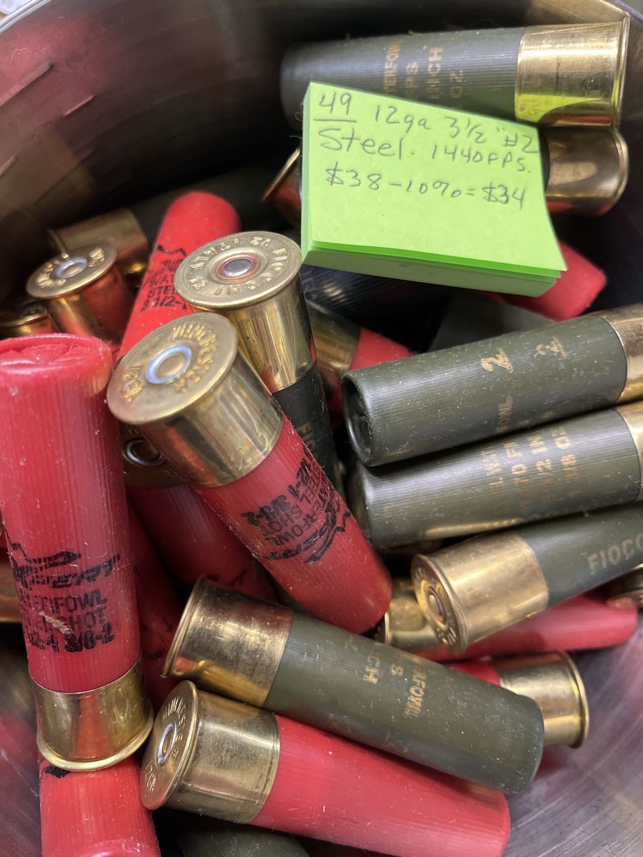 Lot of 49 12 Gauge 3.5" #2 Steel Shotgun Shells 1440 FPS.