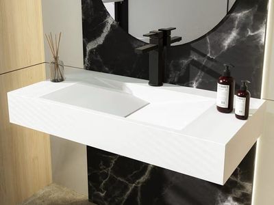 Modern floating sink