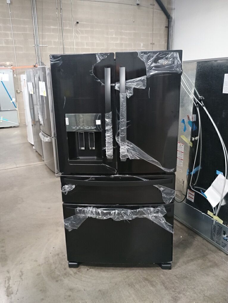 NEW WHIRLPOOL BLACK 4 DOOR FRENCH DOOR