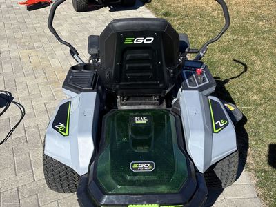 Ego z6 riding mower.
