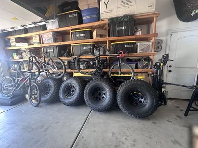 Set of 4 BFGoodrich Mud-Terrain T/A Tires on Black Steel Wheels 35x12.50R15