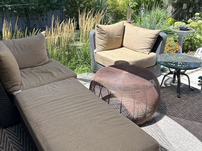 Outdoor Patio Chairs & Ottoman Sunbrella Interchange