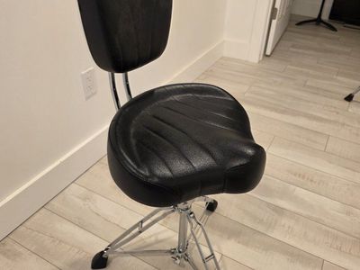 Pearl Roadster D-2500 Drum Throne with Backrest - Black, Used Good Condition