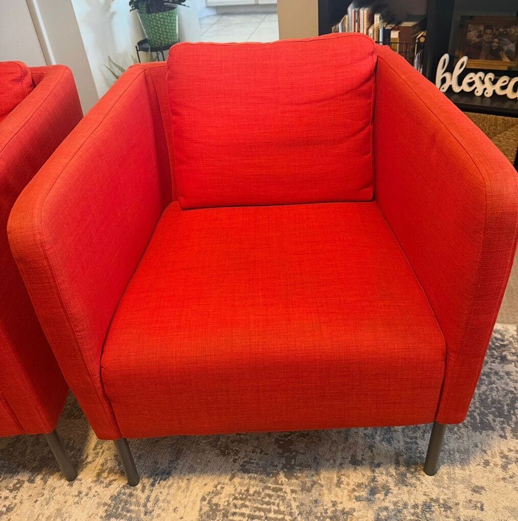 Two IKEA EKERÖ Sofa Chairs