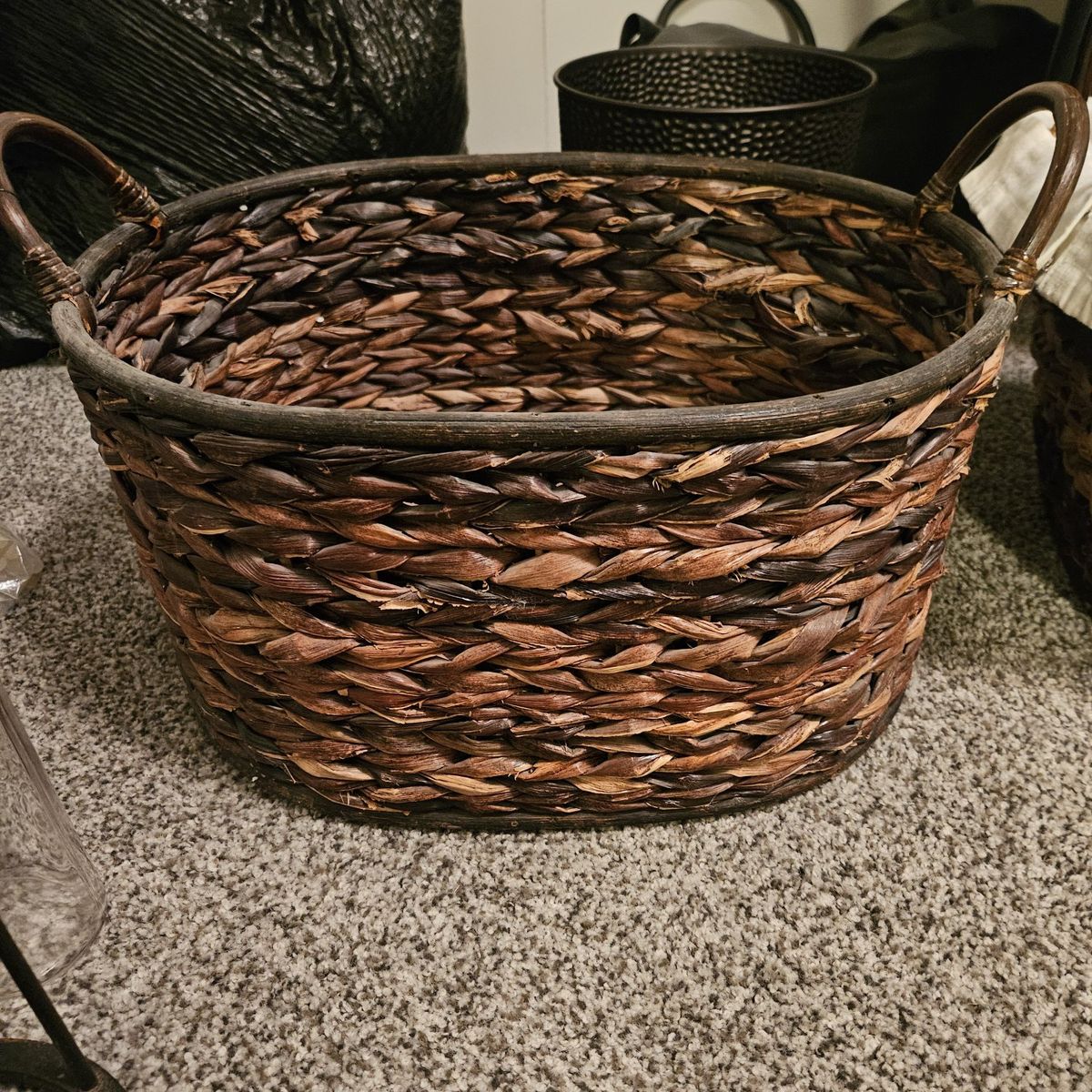 Large basket with handles