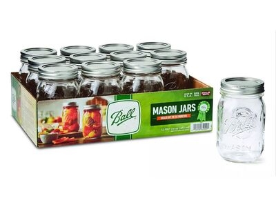 Ball Regular Mouth Mason Jar 16 oz 12 pk
