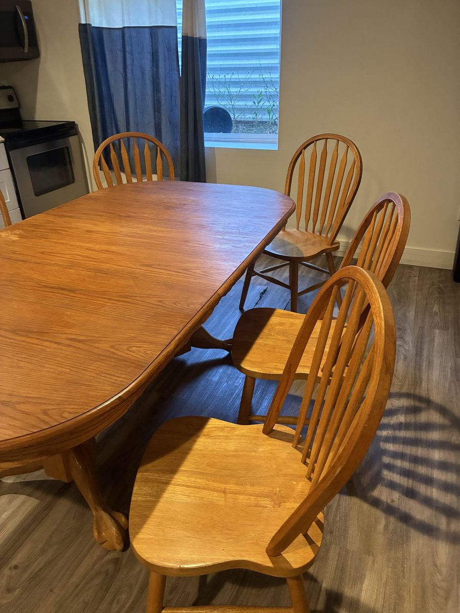Table and chairs