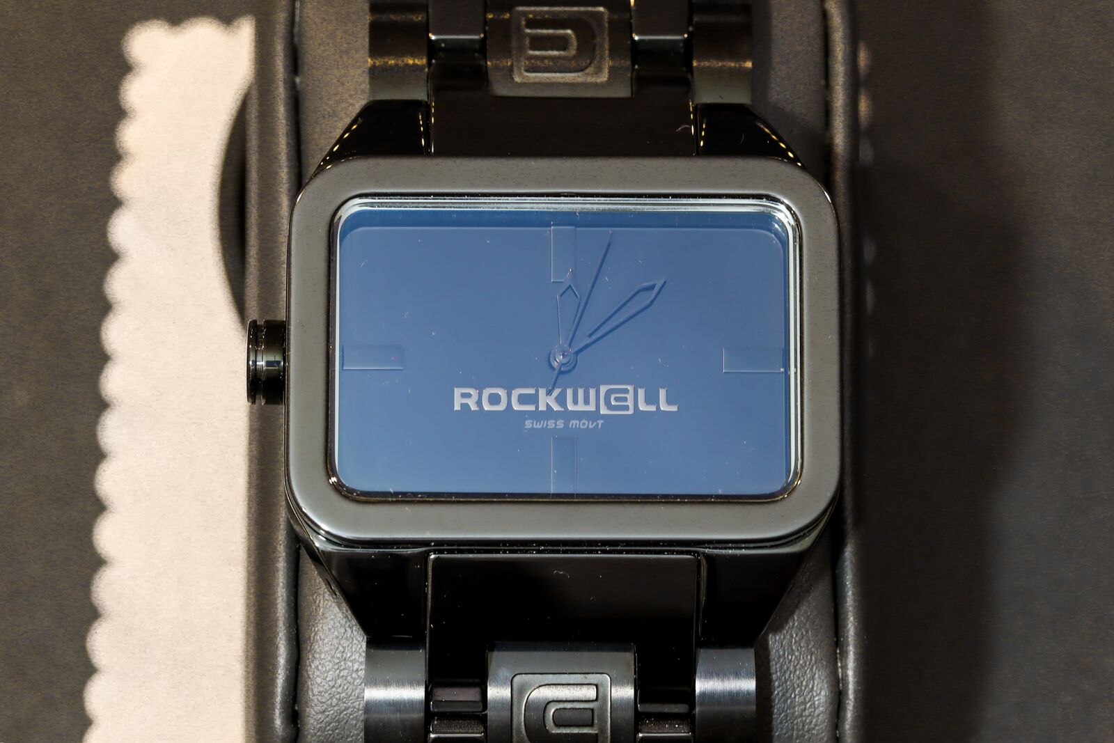 NEW IN BOX Rockwell DUEL TIME WRIST WATCH. COLOR: PHANTOM BLACK