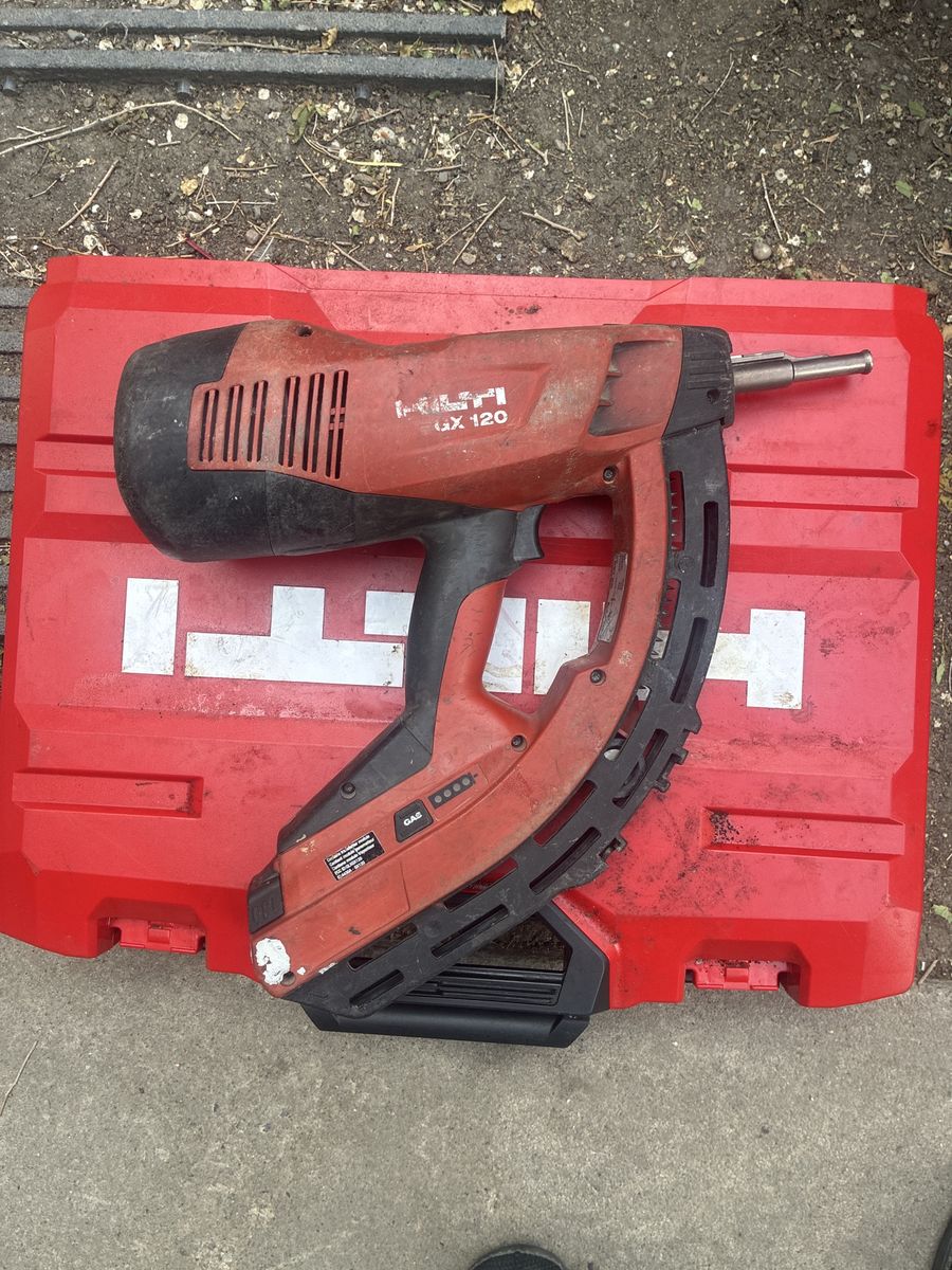 Hilti GX 120 Gas-Powered Concrete Nailer Fastening Tool with Case - Used
