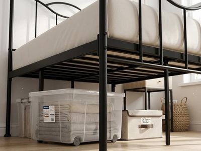 NEW QUEEN SIZE MATTRESS AND METAL BED FRAME