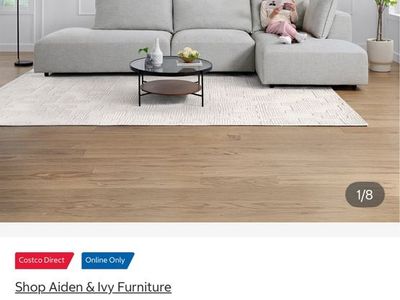Aiden & Ivy Macon 3-Piece Fabric Modular Sectional Couch - Light Gray