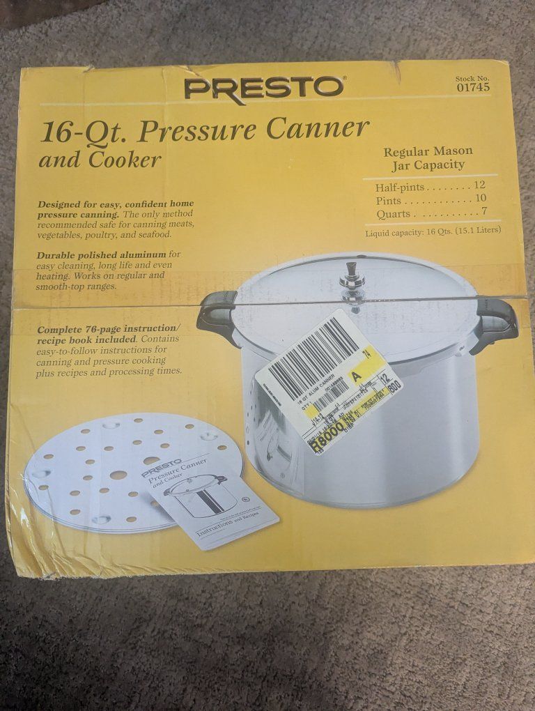 Presto 16 qt Pressure Canner