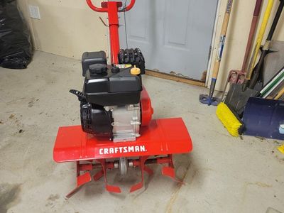 Craftsman CMXEVH1711110 99cc 4-Cycle Gas Powered Tiller/Cultivator (Red) cash only sale.