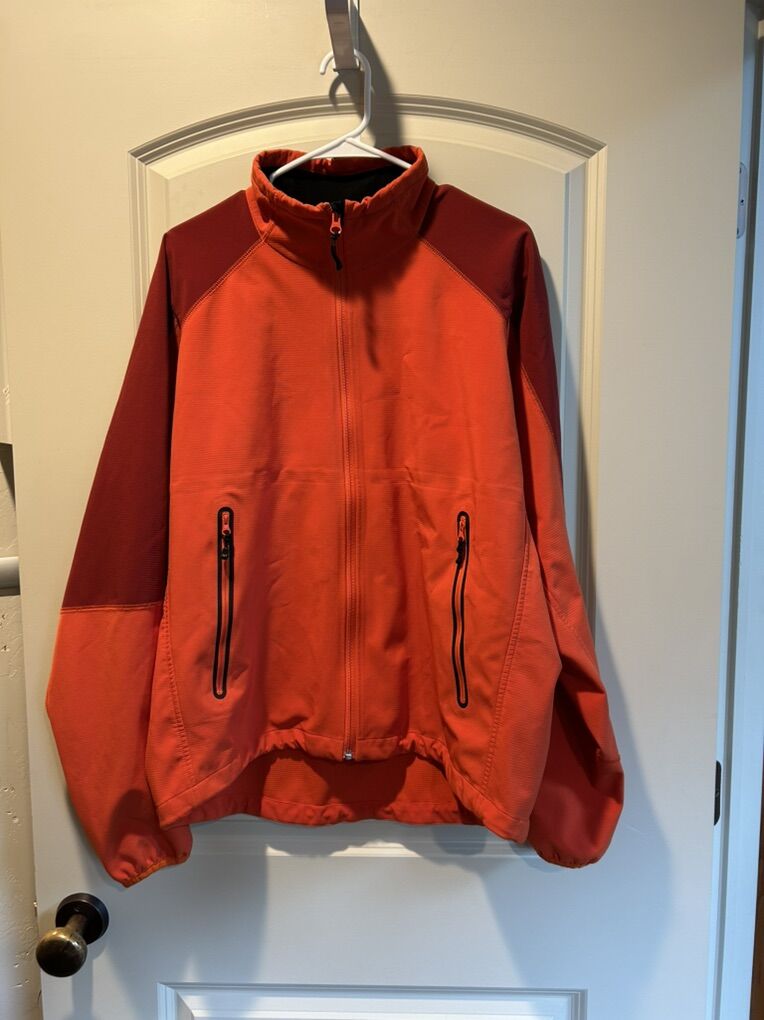 Vaude Mens XL Cycling outdoor Jacket Red Orange