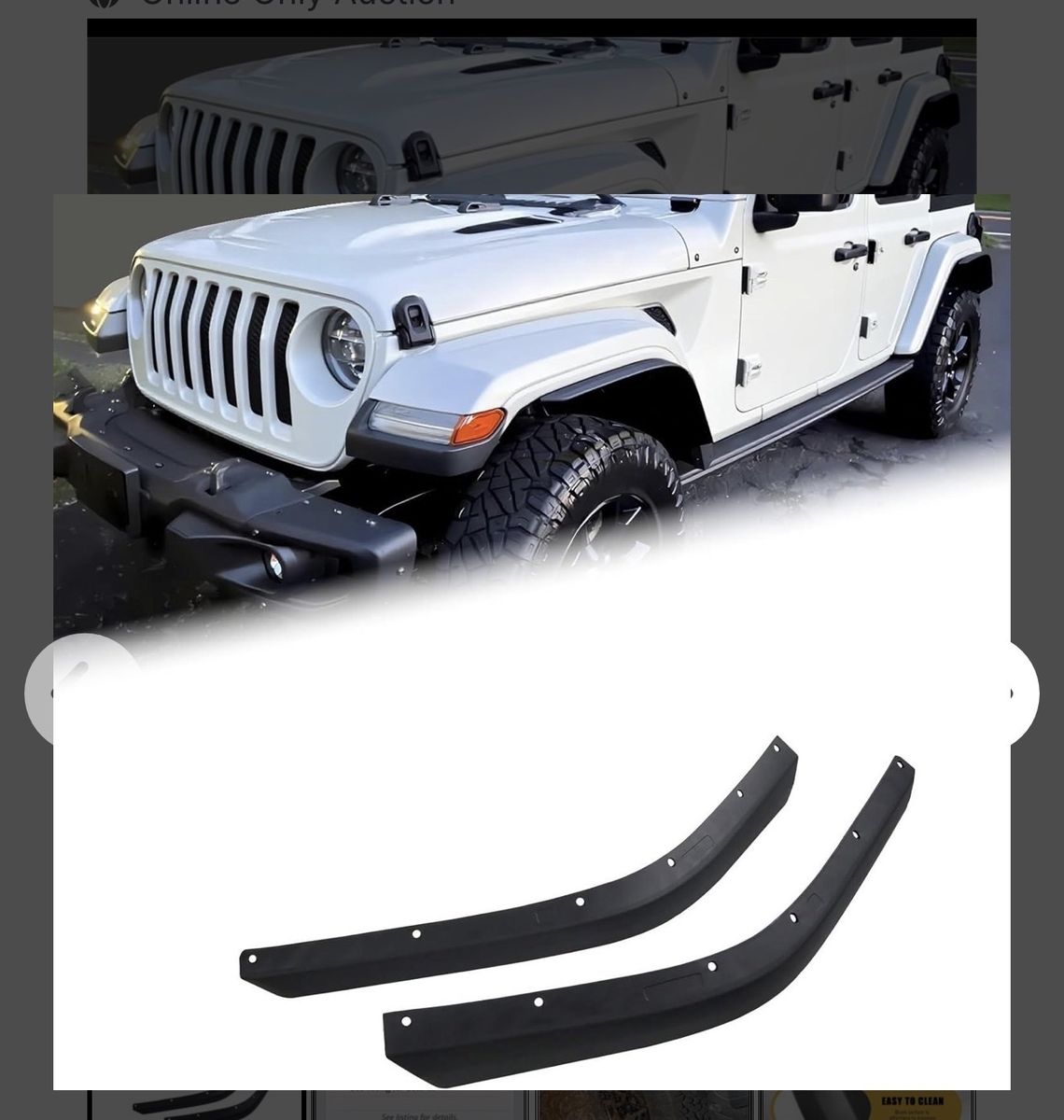 Jeep Wrangler JL/JT Fender Flare Extensions - Front Outer Wheel Arch Mouldings