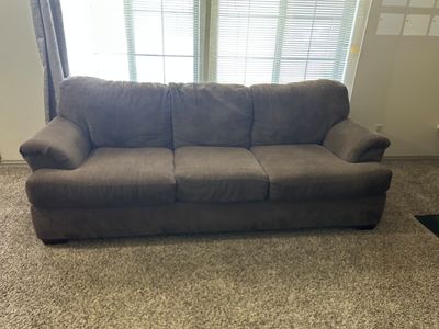 Couch in Corduroy Pinstrip Material