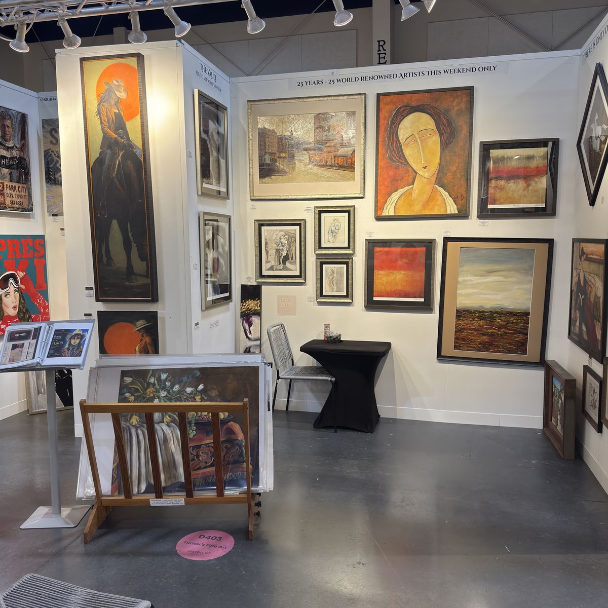 Assorted Fine Art Paintings and Prints Collection from Gallery Exhibition