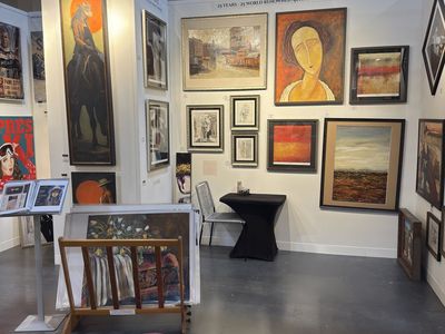 Assorted Fine Art Paintings and Prints Collection from Gallery Exhibition