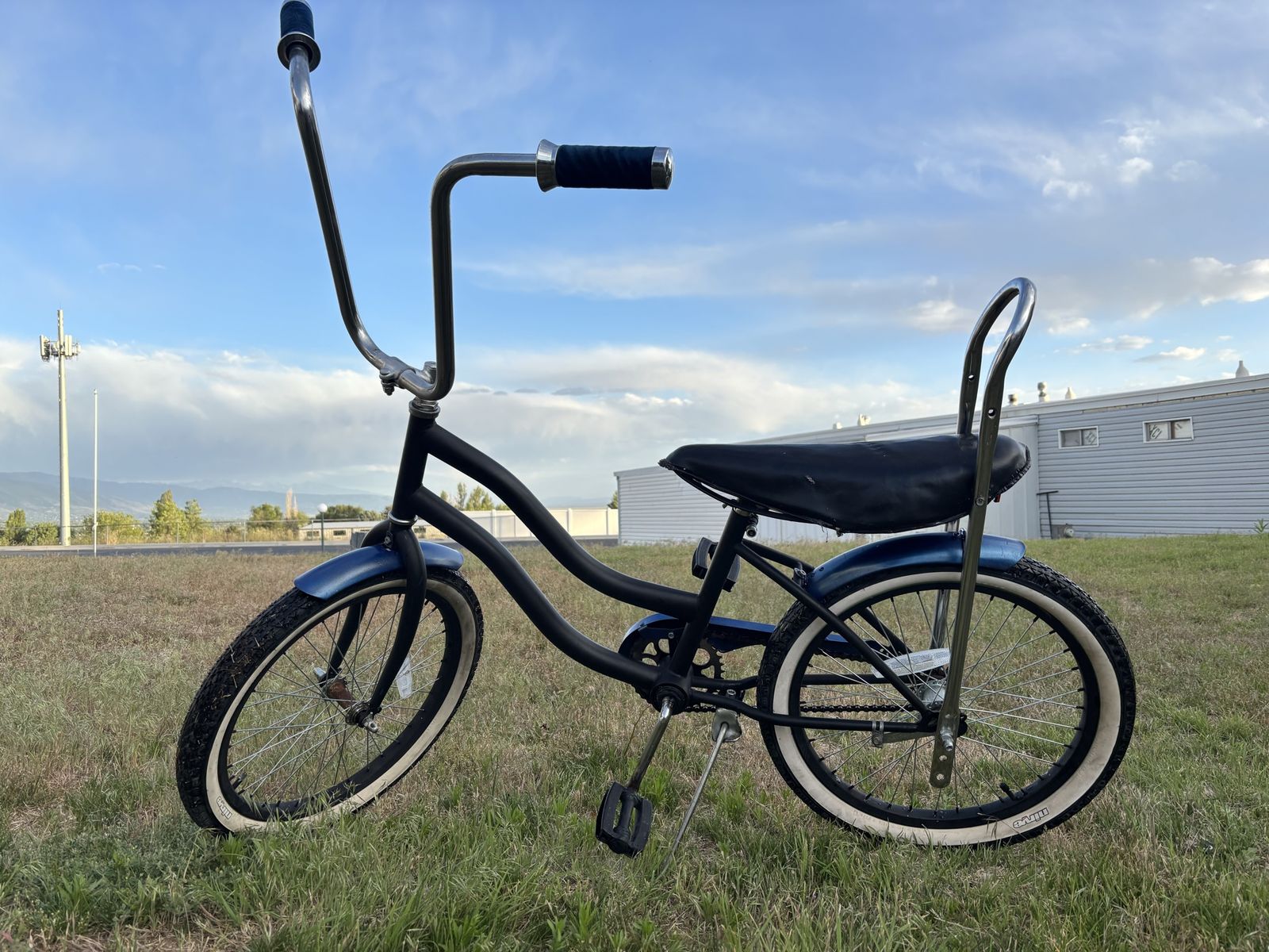 Custom lowrider-style beach cruiser bike
