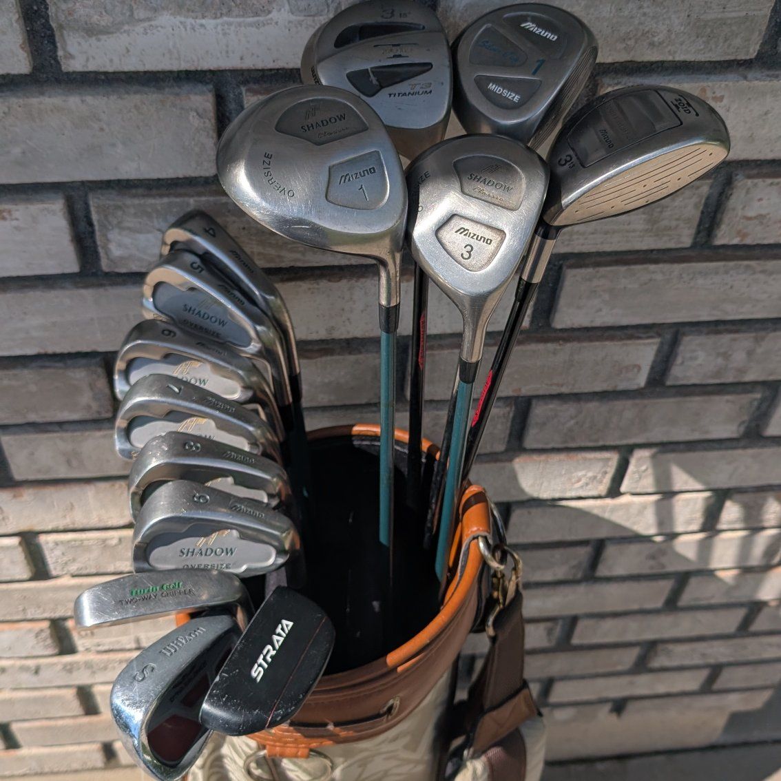 Full set Mizuno bag 14pc Mizuno Strata Wilson